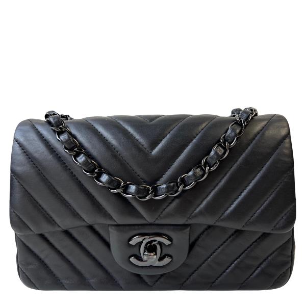 chanel chevron mini rectangular