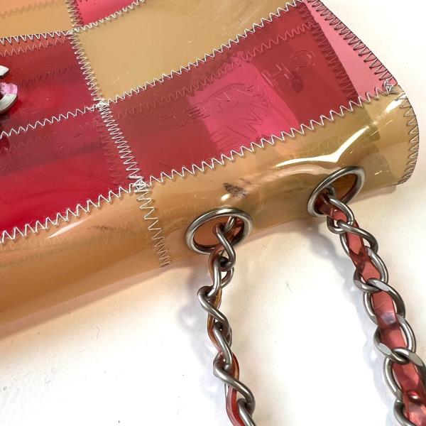 pink clear chanel bag