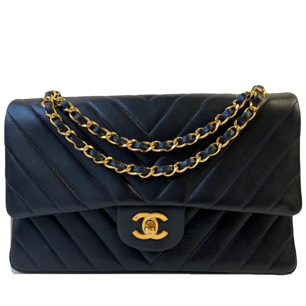 Chanel Classic Medium Chevron - Designer WishBags