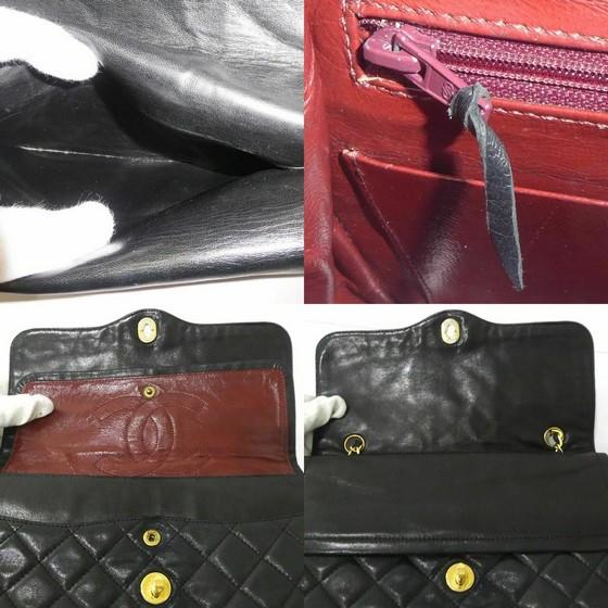 Chanel 0582282 Vintage Black Lambskin Paris Limited Edition Double Flap  Classic Gold/ Silver Hardware Bag