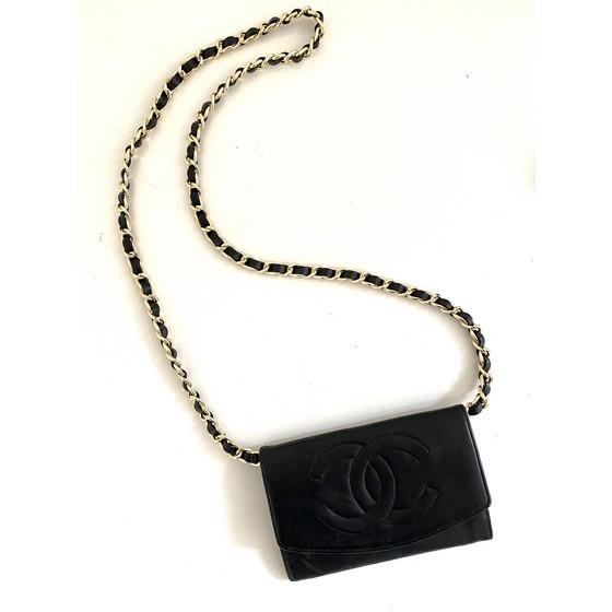 Chanel Mademoiselle Vintage Wallet on Chain Quilted Sheepskin at 1stDibs   chanel mademoiselle wallet on chain, chanel wallet on chain vintage, chanel  vintage wallet on chain