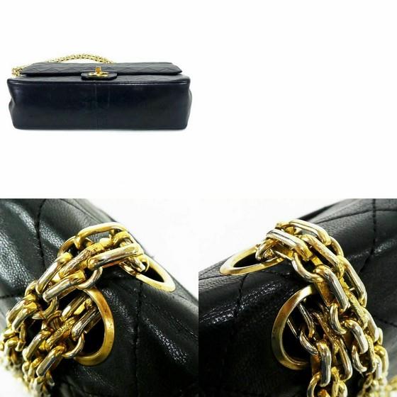 Vintage and Musthaves. Chanel 2.55 medium double flap bag with mademoiselle  chain