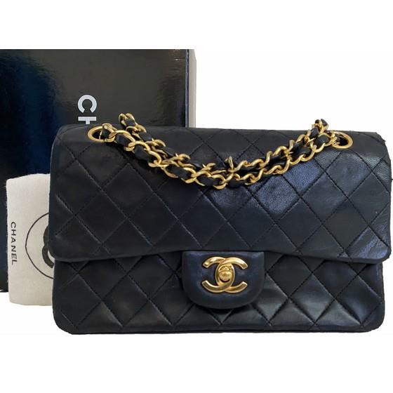 CHANEL Vintage 2.55 Double Flap Bag Circa 60s-70s W/Box