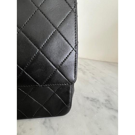 Chanel Vintage Chanel Classic Black Quilted Leather Shoulder Flap Bag