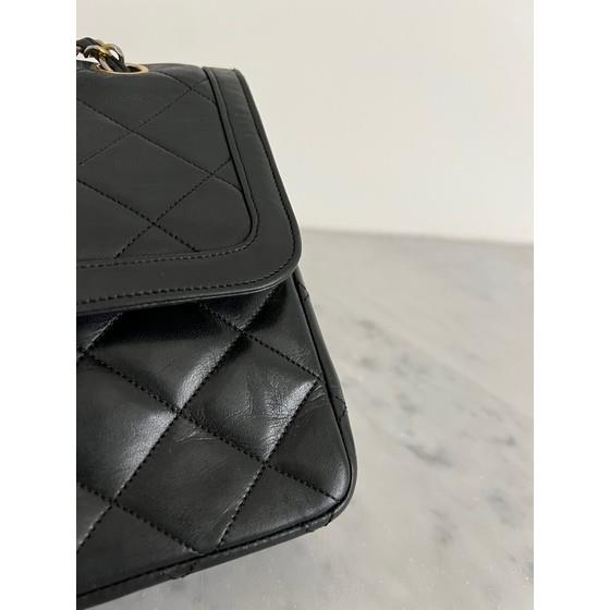 Chanel Black Quilted Lambskin Paris Limited Edition Double Flap Bag Chanel