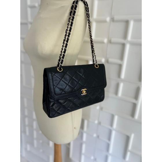 Vintage and Musthaves. [SALE: from € 2.399,-) Chanel black medium double  flap bag Paris limited edition