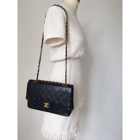 Vintage And Musthaves Chanel Medium 2 55 Timeless Double Flap Bag Picture Of Chanel Medium 2 55 Timeless Double Flap Bag