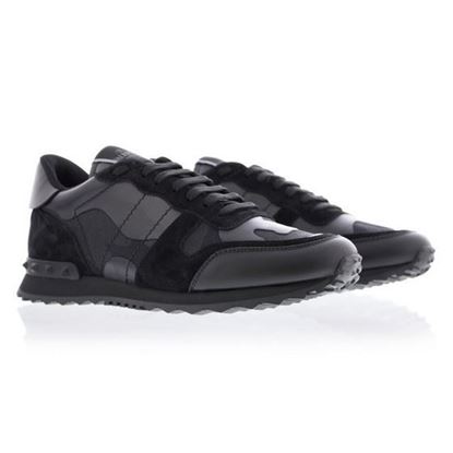 Image of Valentino rockrunner camou noir sneakers