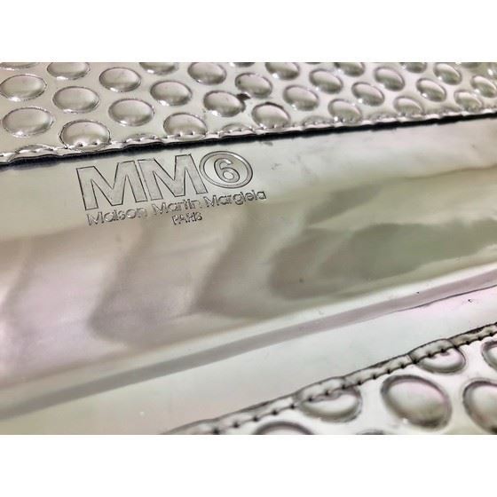 Picture of Maison Martin Margiela Silver Folded Bubble Clutch