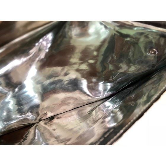 Picture of Maison Martin Margiela Silver Folded Bubble Clutch