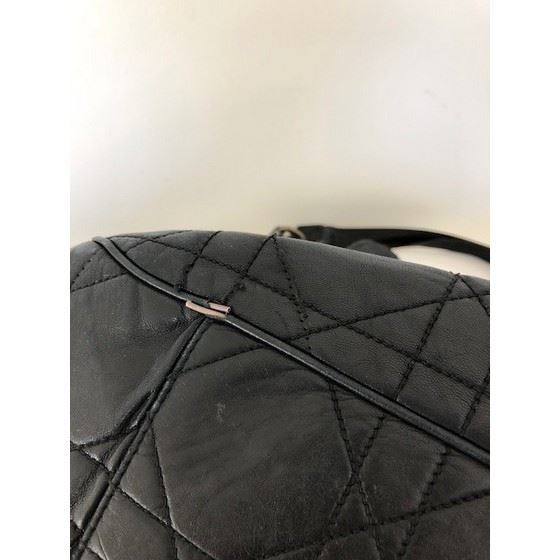 Picture of Dior cannage black drawstring tote bag