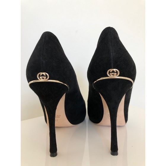 gucci black heels