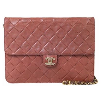 Image of Chanel classic timeless 2.55 burgundy red bag