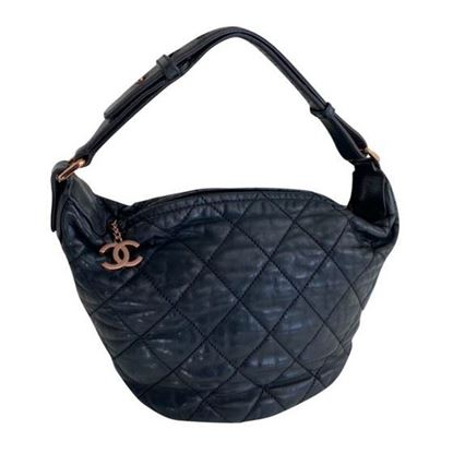 Image of Chanel  Black CC charm quilted bag VM220580