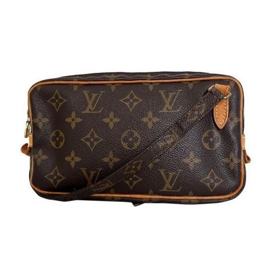 Marly leather crossbody bag Louis Vuitton Brown in Leather - 35492627