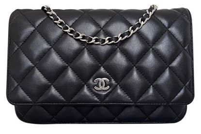 Image of Chanel black WOC "wallet on chain" bag