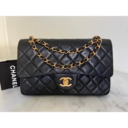 Authentic Chanel Vintage Beige Caviar Wallet On Chain (WOC