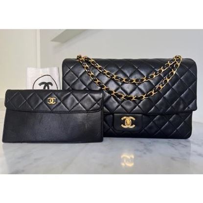 Image of Chanel medium/large 2.55 timeless classic single flap bag with wallet VM221023