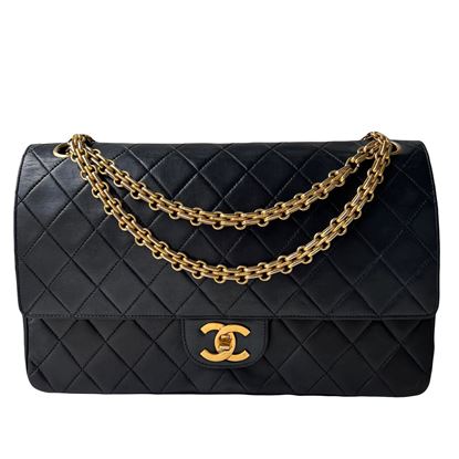 Image of Chanel 2.55 medium double flap bag with mademoiselle chain VM221077