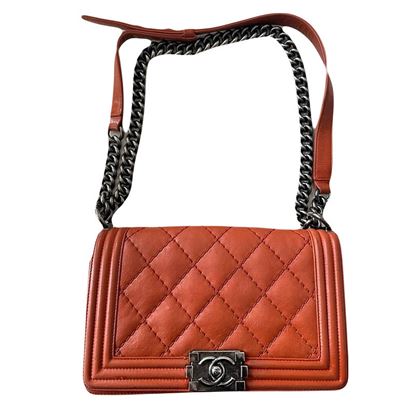 Image of Chanel orange boy bag VM221107