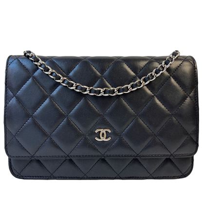 Image of Chanel black WOC "wallet on chain" bag VM221171