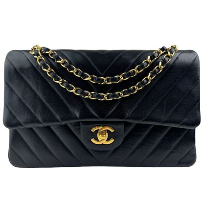 Image of Chanel medium chevron double flap bag VM221246