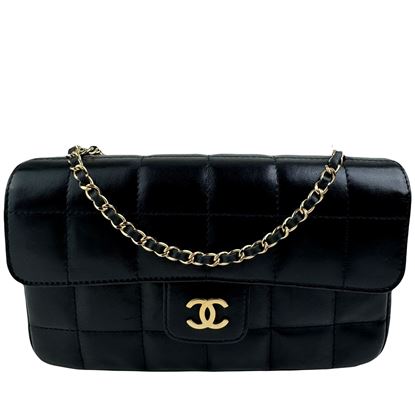 Image of Chanel chocolate crossbody flap bag VM221244