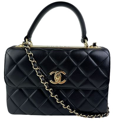 Image of Chanel small trendy top handle flap bag VM221245