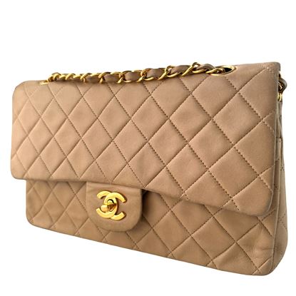 Image of Chanel medium beige/camel 2.55 timeless classic double flap bag VM221315