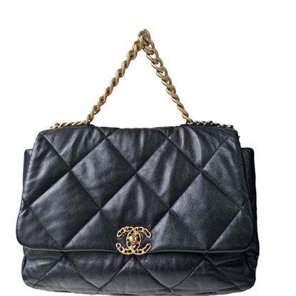 Image of Chanel 19 black maxi bag VM221504